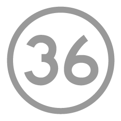 number 36 logo